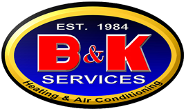 B & K Heating and Air logo